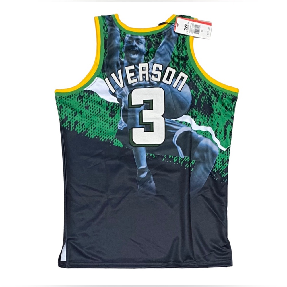 COPY - NEW AUTHENTIC Allen Iverson #3 Bethel High School Throwback jersey Defect
